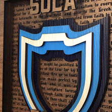 Load image into Gallery viewer, Layered Art - Sola Fide - The Reformed Sage - #reformed# - #reformed_gifts# - #christian_gifts#
