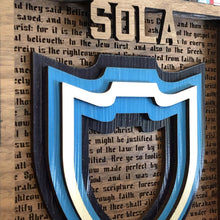 Load image into Gallery viewer, Layered Art - Sola Fide - The Reformed Sage - #reformed# - #reformed_gifts# - #christian_gifts#
