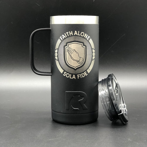 16oz tumbler - Sola Fide Seal - 16oz - The Reformed Sage - #reformed# - #reformed_gifts# - #christian_gifts#