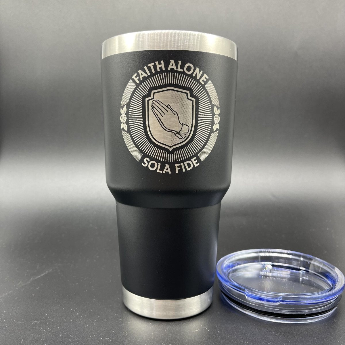 30oz Tumbler - Sola Fide Seal - 30oz - The Reformed Sage - #reformed# - #reformed_gifts# - #christian_gifts#