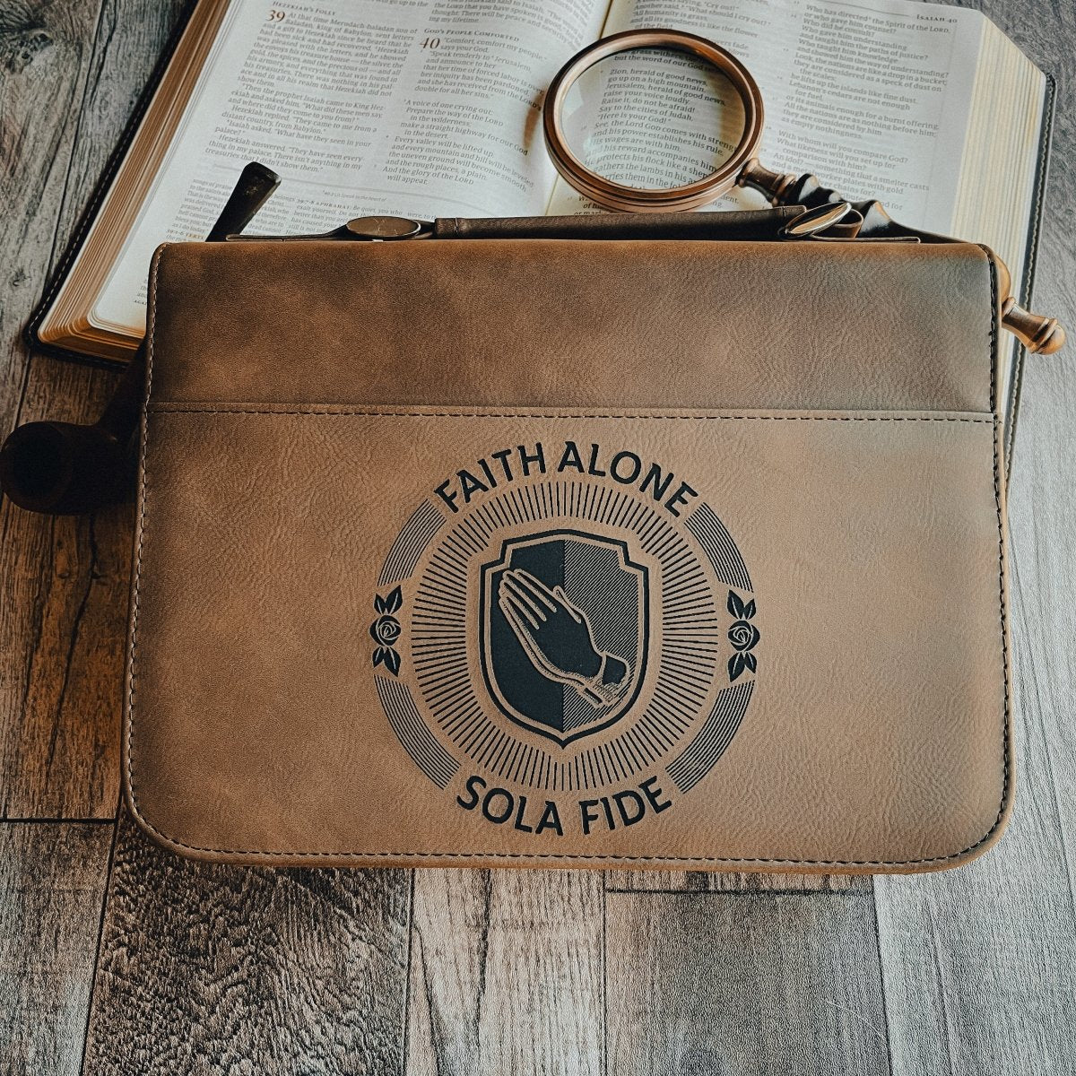 Bible Cover - Sola Fide Seal - Bible Cover - The Reformed Sage - #reformed# - #reformed_gifts# - #christian_gifts#