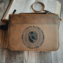 Load image into Gallery viewer, Bible Cover - Sola Fide Seal - Bible Cover - The Reformed Sage - #reformed# - #reformed_gifts# - #christian_gifts#
