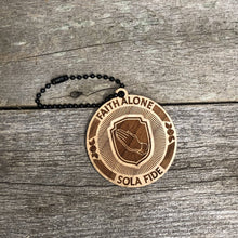 Load image into Gallery viewer, Keyring - Sola Fide Seal - Keychain - The Reformed Sage - #reformed# - #reformed_gifts# - #christian_gifts#
