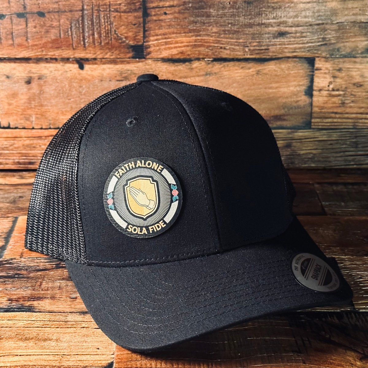 Hat - Sola Fide Seal - UV Patch Hat - The Reformed Sage - #reformed# - #reformed_gifts# - #christian_gifts#