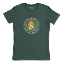 Load image into Gallery viewer, - Sola Fide Seal - Womens Tee - The Reformed Sage - #reformed# - #reformed_gifts# - #christian_gifts#
