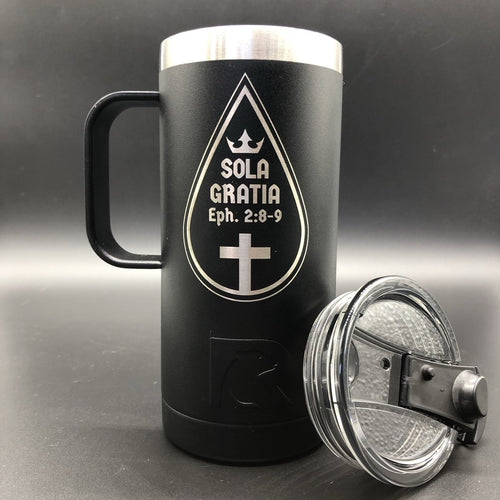 16oz tumbler - Sola Gratia 16oz - The Reformed Sage - #reformed# - #reformed_gifts# - #christian_gifts#