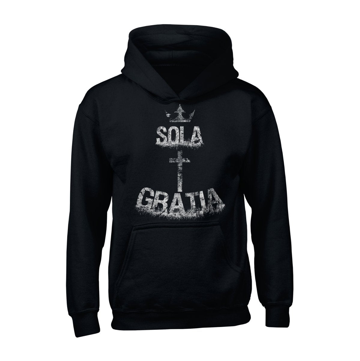 Hoodie - Sola Gratia Grunge - Hoodie - The Reformed Sage - reformed - reformed_gifts - christian_gifts