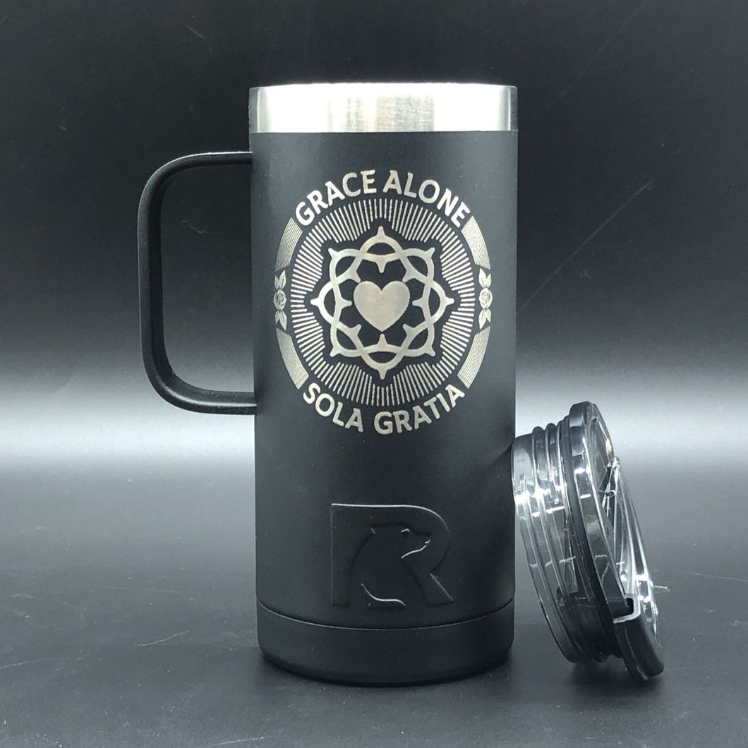 16oz tumbler - Sola Gratia Seal - 16oz - The Reformed Sage - #reformed# - #reformed_gifts# - #christian_gifts#