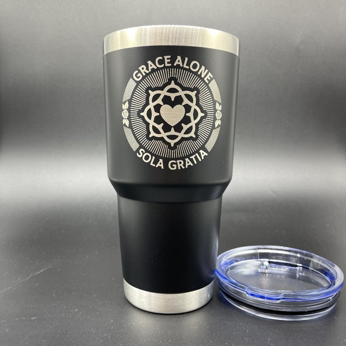 30oz Tumbler - Sola Gratia Seal - 30oz - The Reformed Sage - #reformed# - #reformed_gifts# - #christian_gifts#