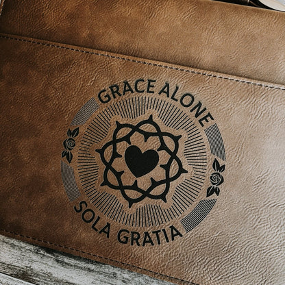 Bible Cover - Sola Gratia Seal - Bible Cover - The Reformed Sage - #reformed# - #reformed_gifts# - #christian_gifts#