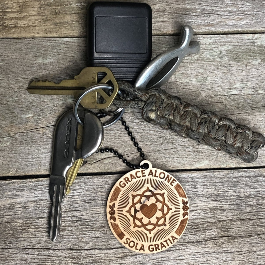 Keyring - Sola Gratia Seal - Keychain - The Reformed Sage - #reformed# - #reformed_gifts# - #christian_gifts#