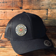 Load image into Gallery viewer, Hat - Sola Gratia Seal - UV Patch Hat - The Reformed Sage - #reformed# - #reformed_gifts# - #christian_gifts#
