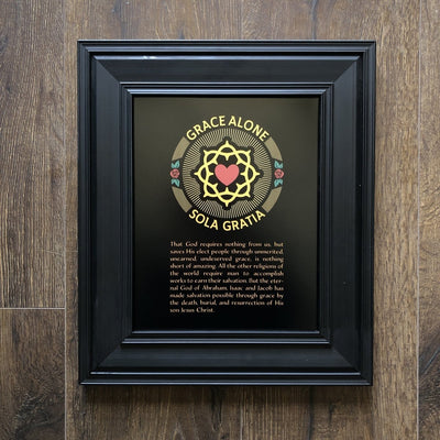 Printed Art - Sola Gratia Seal - Wall Art - The Reformed Sage - #reformed# - #reformed_gifts# - #christian_gifts#