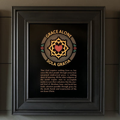 Printed Art - Sola Gratia Seal - Wall Art - The Reformed Sage - #reformed# - #reformed_gifts# - #christian_gifts#