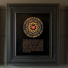 Load image into Gallery viewer, Printed Art - Sola Gratia Seal - Wall Art - The Reformed Sage - #reformed# - #reformed_gifts# - #christian_gifts#
