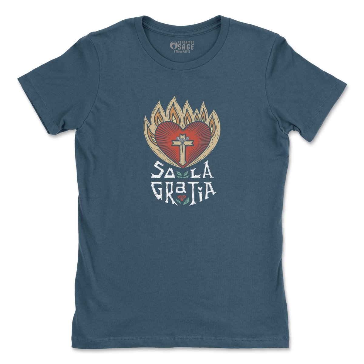- Sola Gratia - Womens Tee - The Reformed Sage - #reformed# - #reformed_gifts# - #christian_gifts#