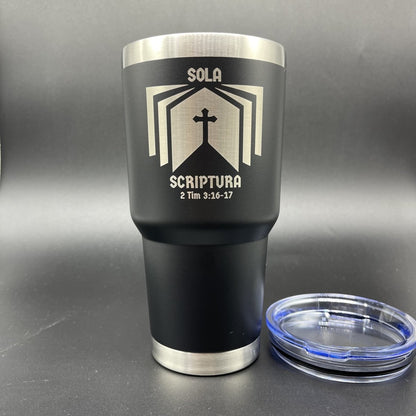 30oz Tumbler - Sola Scriptura - 30oz - The Reformed Sage - #reformed# - #reformed_gifts# - #christian_gifts#