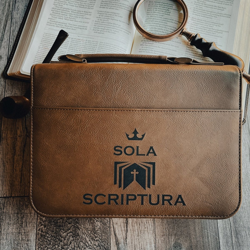 Bible Cover - Sola Scriptura - Bible Cover - The Reformed Sage - #reformed# - #reformed_gifts# - #christian_gifts#