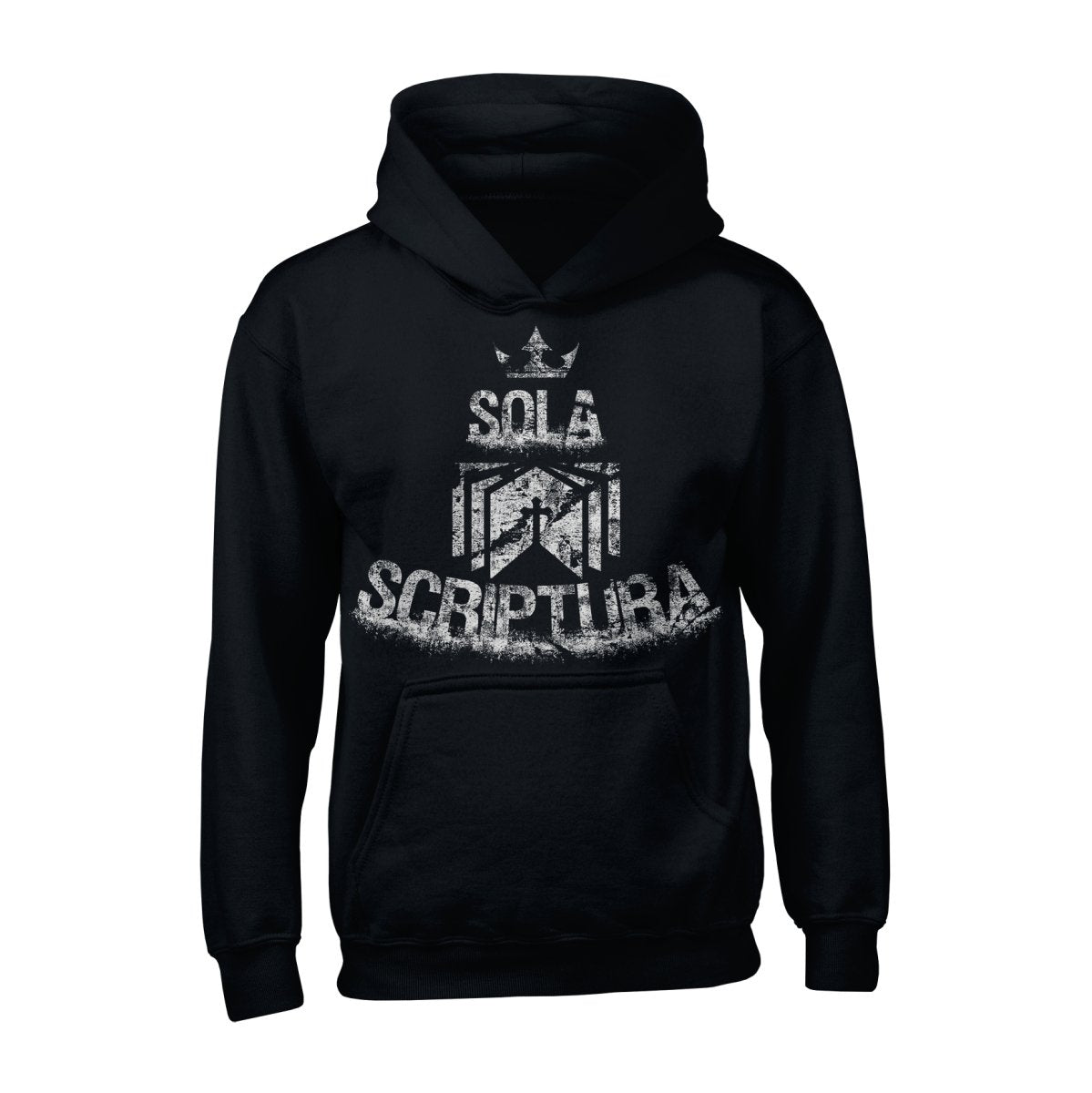 Hoodie - Sola Scriptura Grunge - Hoodie - The Reformed Sage - reformed - reformed_gifts - christian_gifts