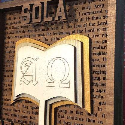 Layered Art - Sola Scriptura - The Reformed Sage - #reformed# - #reformed_gifts# - #christian_gifts#