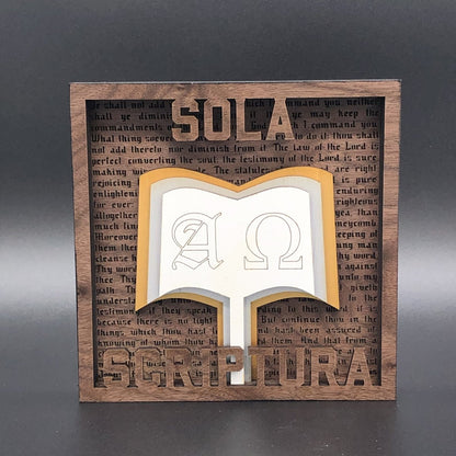 Layered Art - Sola Scriptura - The Reformed Sage - #reformed# - #reformed_gifts# - #christian_gifts#