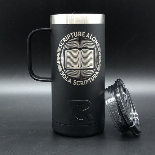 16oz tumbler - Sola Scriptura Seal - 16oz - The Reformed Sage - #reformed# - #reformed_gifts# - #christian_gifts#