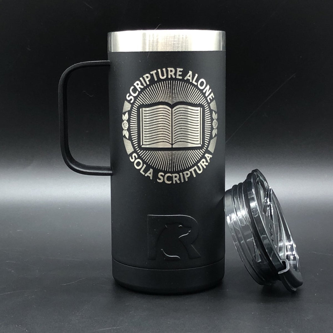 16oz tumbler - Sola Scriptura Seal - 16oz - The Reformed Sage - #reformed# - #reformed_gifts# - #christian_gifts#