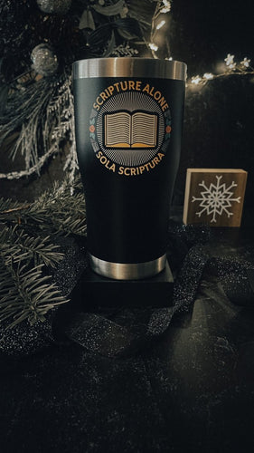 20oz tumbler color - Sola Scriptura Seal - 20oz UV - The Reformed Sage - #reformed# - #reformed_gifts# - #christian_gifts#