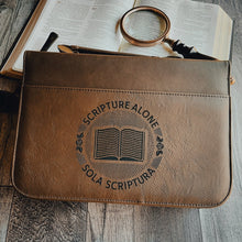 Load image into Gallery viewer, Bible Cover - Sola Scriptura Seal - Bible Cover - The Reformed Sage - #reformed# - #reformed_gifts# - #christian_gifts#
