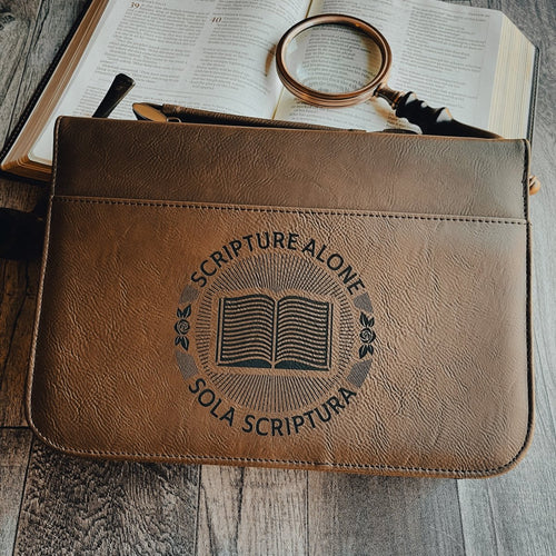 Bible Cover - Sola Scriptura Seal - Bible Cover - The Reformed Sage - #reformed# - #reformed_gifts# - #christian_gifts#