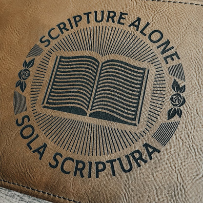 Bible Cover - Sola Scriptura Seal - Bible Cover - The Reformed Sage - #reformed# - #reformed_gifts# - #christian_gifts#