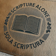 Load image into Gallery viewer, Bible Cover - Sola Scriptura Seal - Bible Cover - The Reformed Sage - #reformed# - #reformed_gifts# - #christian_gifts#
