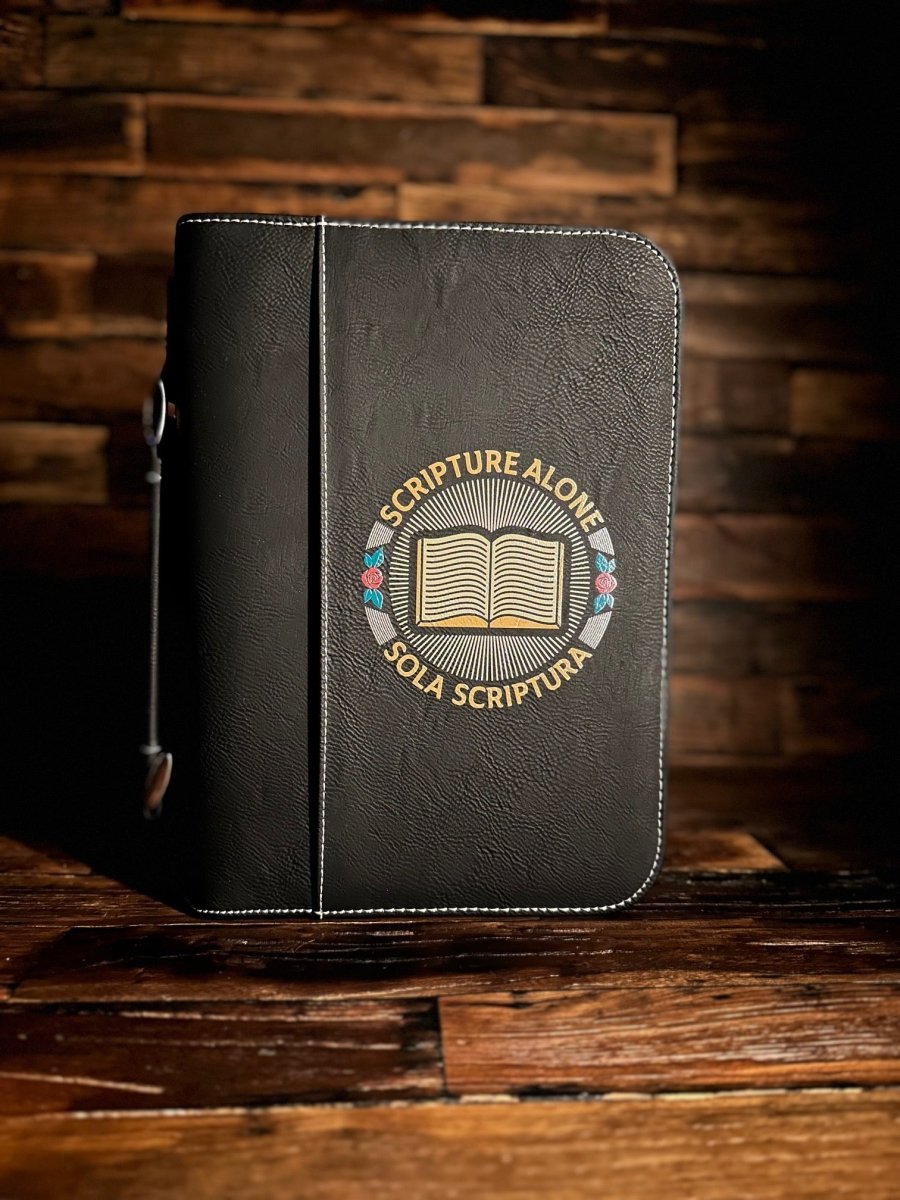 Colored Bible Cover - Sola Scriptura Seal - Colored Bible Cover - The Reformed Sage - #reformed# - #reformed_gifts# - #christian_gifts#