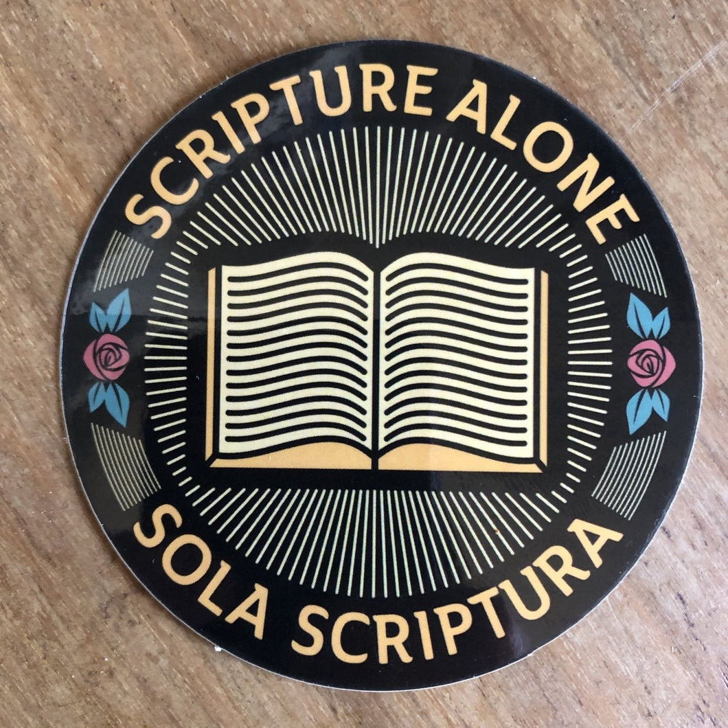 Decal - Sola Scriptura Seal - Decal - The Reformed Sage - #reformed# - #reformed_gifts# - #christian_gifts#