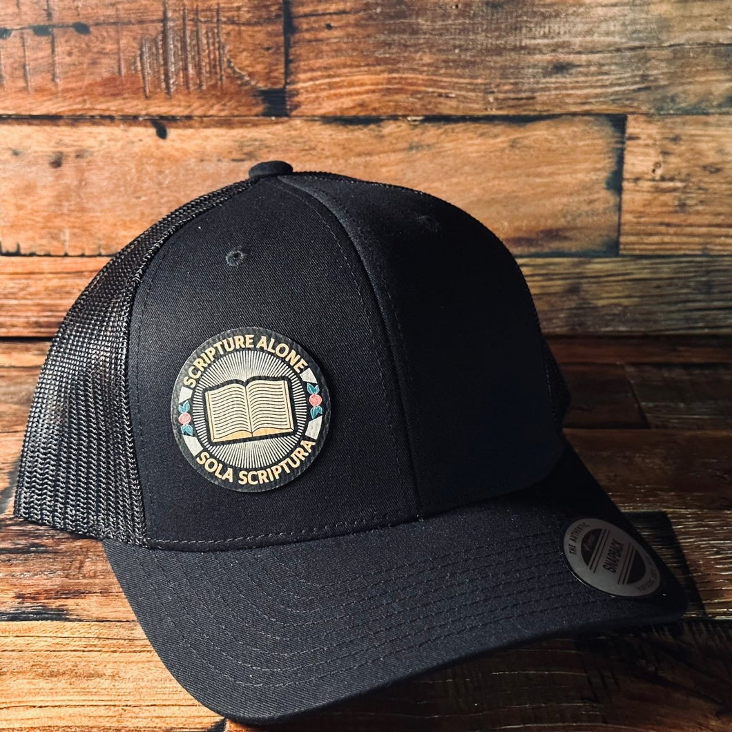 Hat - Sola Scriptura Seal - UV Patch Hat - The Reformed Sage - #reformed# - #reformed_gifts# - #christian_gifts#