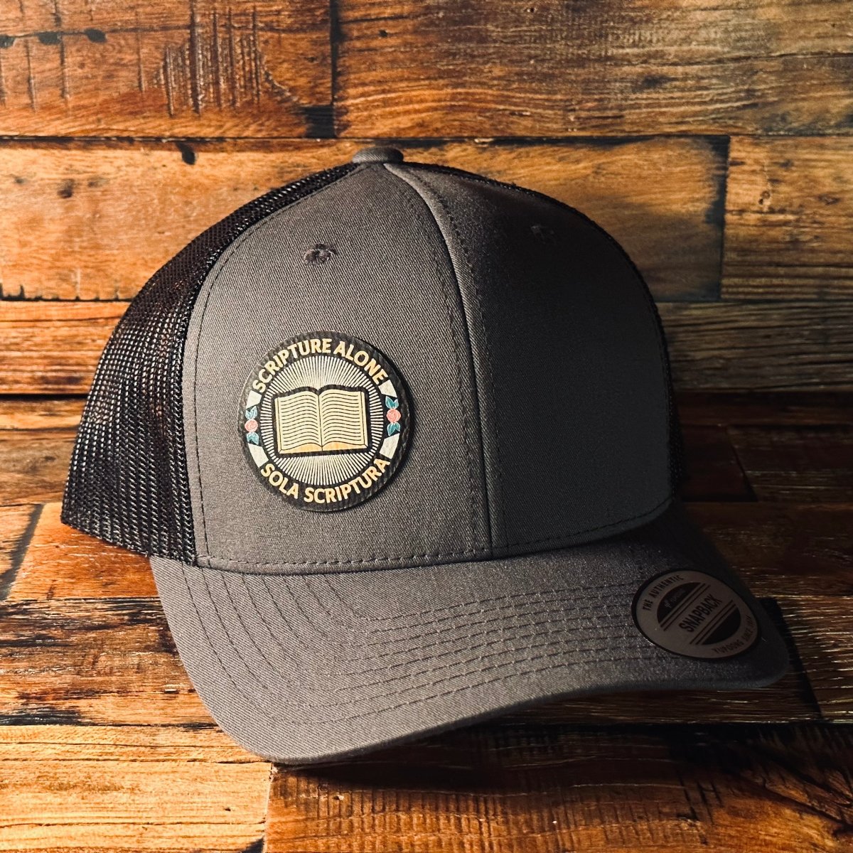 Hat - Sola Scriptura Seal - UV Patch Hat - The Reformed Sage - #reformed# - #reformed_gifts# - #christian_gifts#