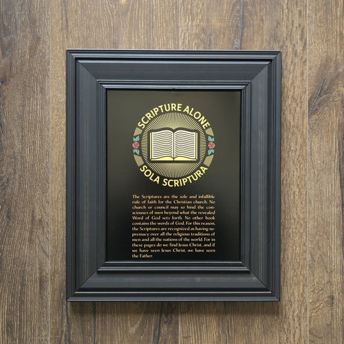 Printed Art - Sola Scriptura Seal - Wall Art - The Reformed Sage - #reformed# - #reformed_gifts# - #christian_gifts#