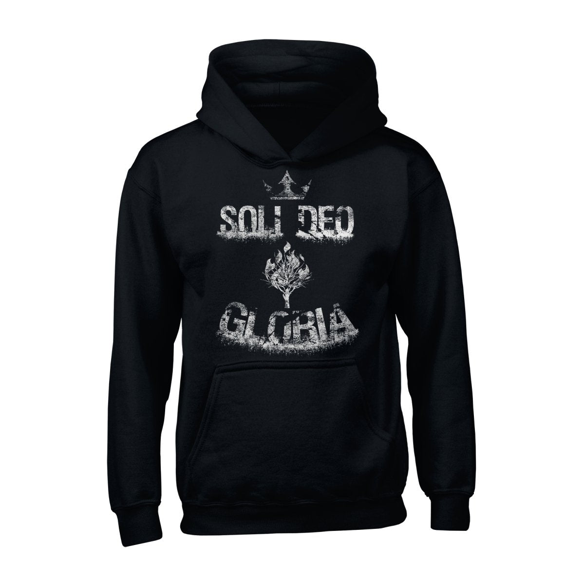 Hoodie - Soli Deo Gloria Grunge - Hoodie - The Reformed Sage - reformed - reformed_gifts - christian_gifts