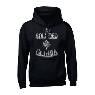 Hoodie - Soli Deo Gloria Grunge - Hoodie - The Reformed Sage - reformed - reformed_gifts - christian_gifts