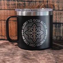 Load image into Gallery viewer, 14oz Tumbler - Soli Deo Gloria Seal - 14oz - The Reformed Sage - #reformed# - #reformed_gifts# - #christian_gifts#
