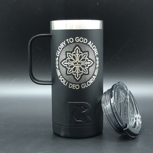 16oz tumbler - Soli Deo Gloria Seal - 16oz - The Reformed Sage - #reformed# - #reformed_gifts# - #christian_gifts#