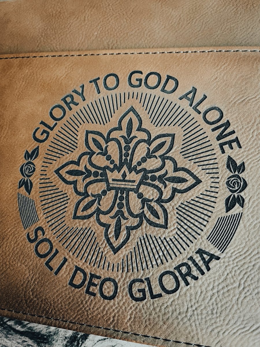 Bible Cover - Soli Deo Gloria Seal - Bible Cover - The Reformed Sage - #reformed# - #reformed_gifts# - #christian_gifts#