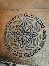 Load image into Gallery viewer, Bible Cover - Soli Deo Gloria Seal - Bible Cover - The Reformed Sage - #reformed# - #reformed_gifts# - #christian_gifts#
