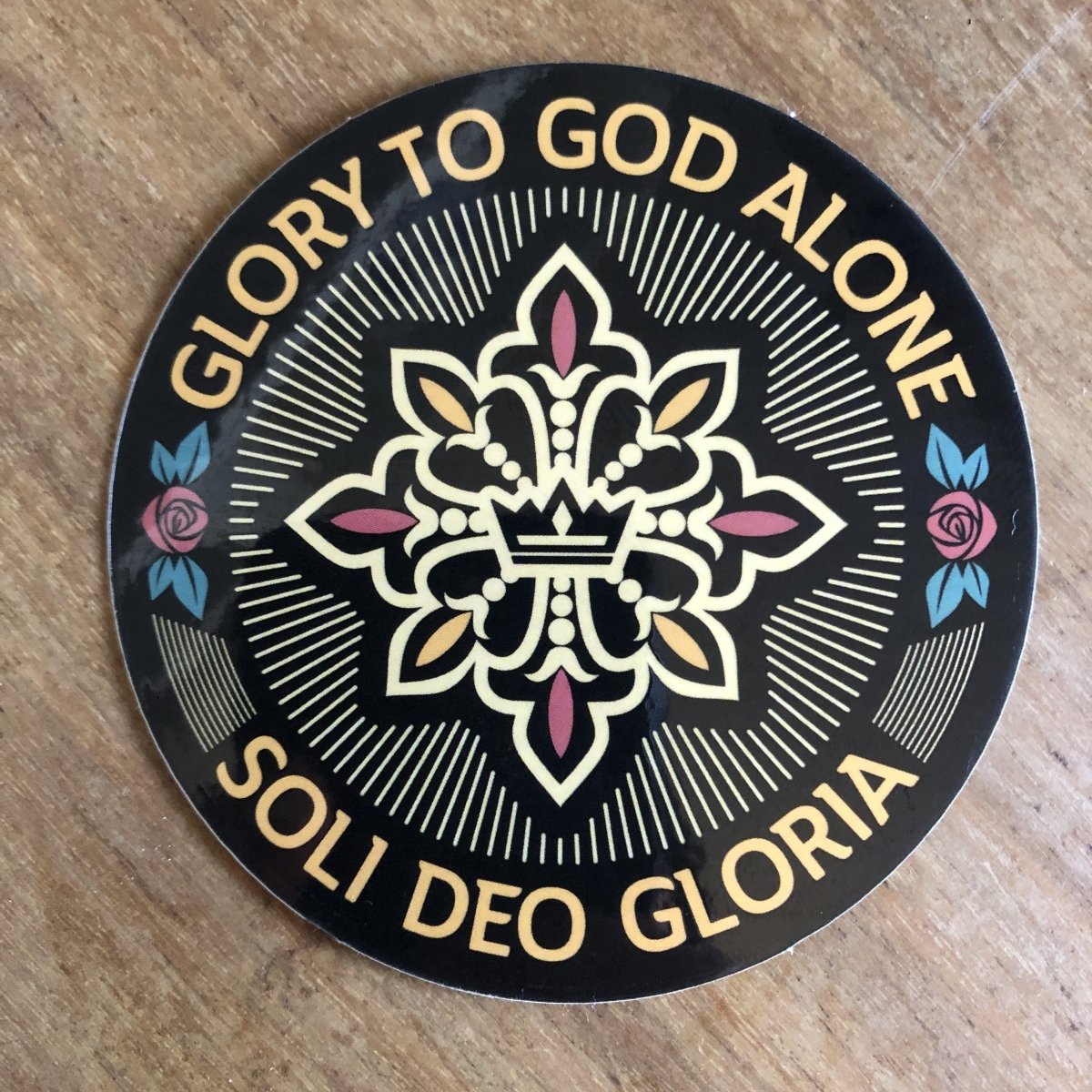 Decal - Soli Deo Gloria Seal - Decal - The Reformed Sage - #reformed# - #reformed_gifts# - #christian_gifts#