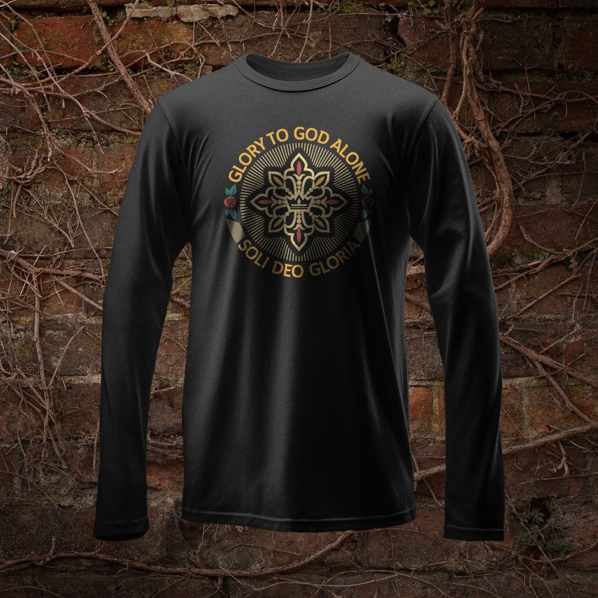 LS - Soli Deo Gloria Seal - Long Sleeve Tee - The Reformed Sage - #reformed# - #reformed_gifts# - #christian_gifts#