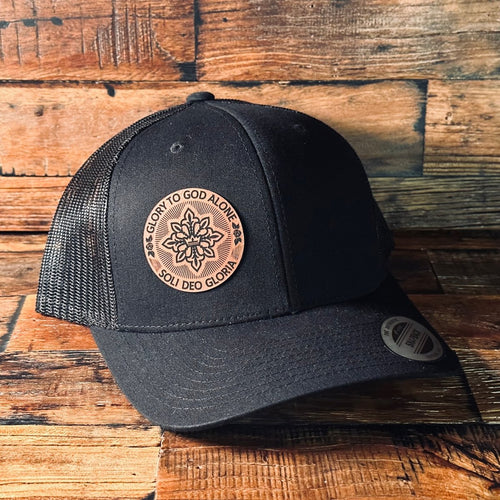Hat - Soli Deo Gloria Seal - Patch Hat - The Reformed Sage - #reformed# - #reformed_gifts# - #christian_gifts#