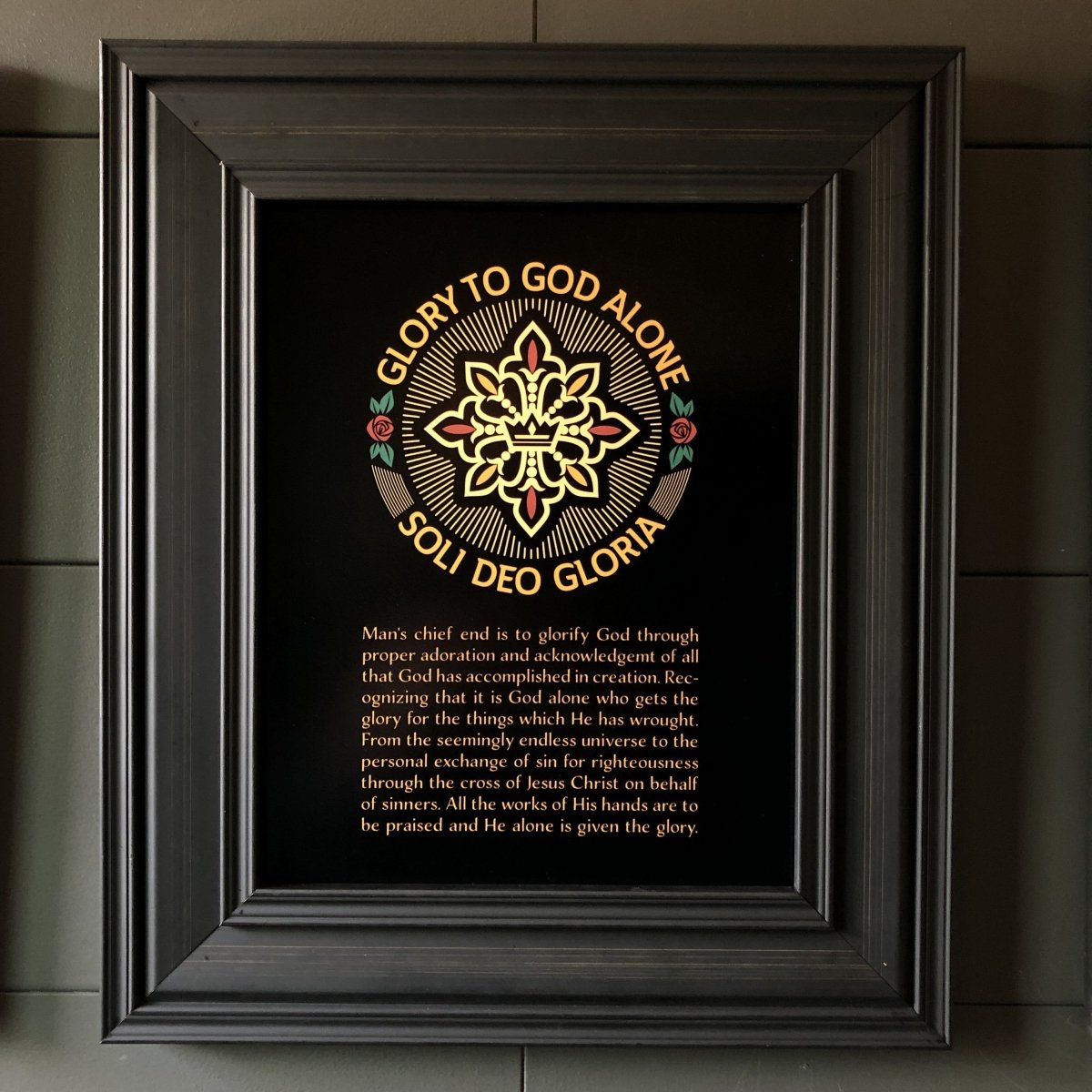 Printed Art - Soli Deo Gloria Seal - Wall Art - The Reformed Sage - #reformed# - #reformed_gifts# - #christian_gifts#