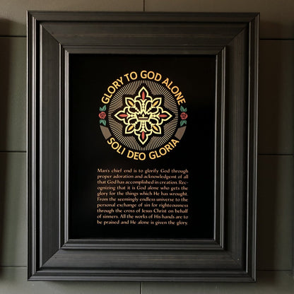 Printed Art - Soli Deo Gloria Seal - Wall Art - The Reformed Sage - #reformed# - #reformed_gifts# - #christian_gifts#