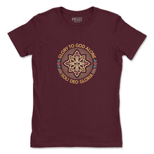 Load image into Gallery viewer, - Soli Deo Gloria Seal - Womens Tee - The Reformed Sage - #reformed# - #reformed_gifts# - #christian_gifts#
