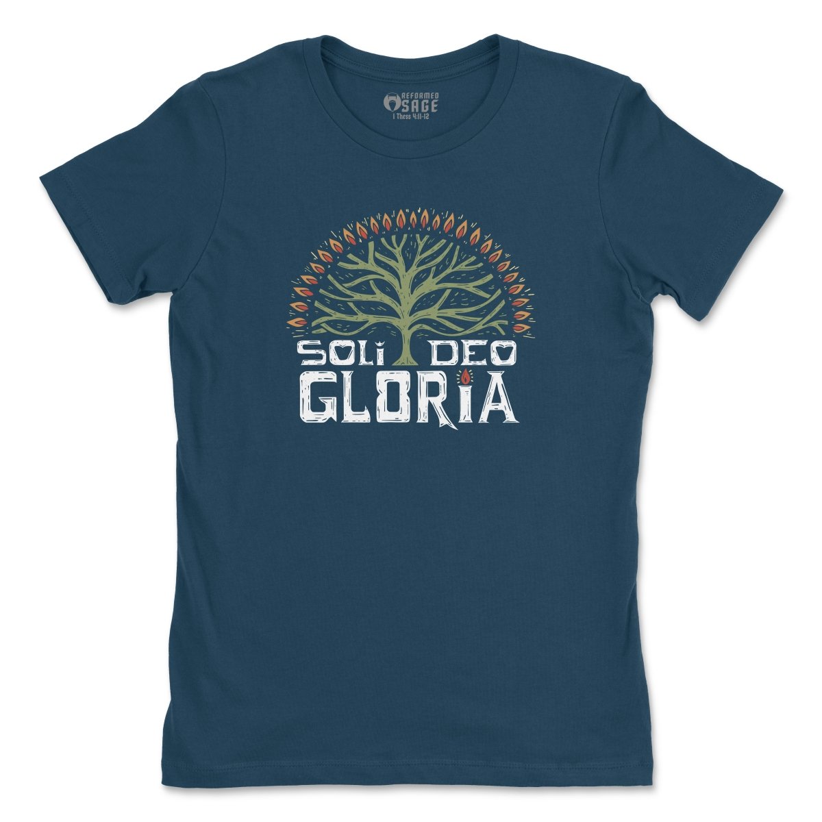 - Soli Deo Gloria - Womens Tee - The Reformed Sage - #reformed# - #reformed_gifts# - #christian_gifts#